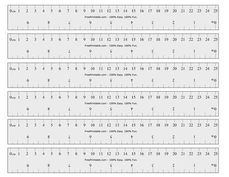 1 4 Inch Ruler Template