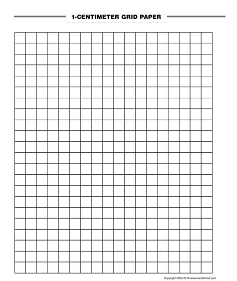 1 Cm Grid Paper Printable Template