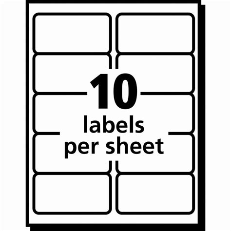 10 labels per sheet template benefits