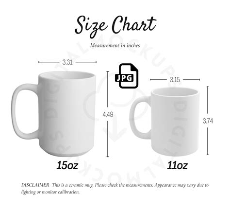 12 oz mug template size guide