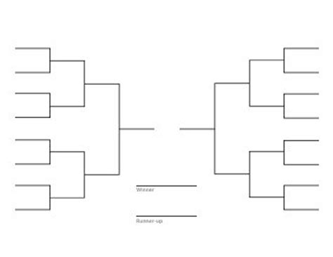 16 team blank bracket template example