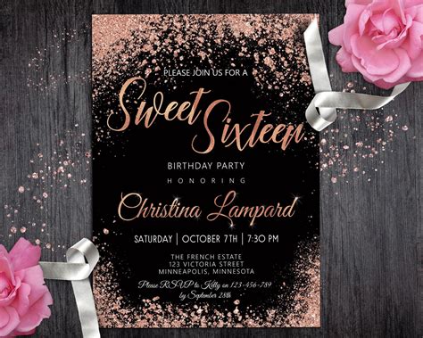 16th Birthday Party Ideas and Invitations