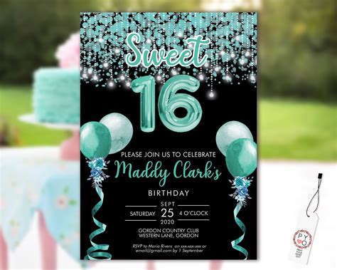 16th Birthday Party Invitations