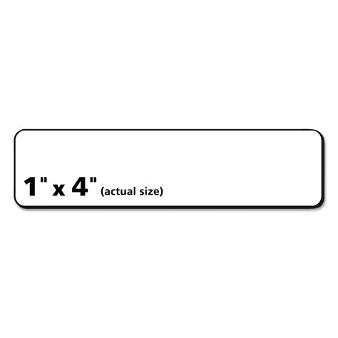 1x4 label template best practices