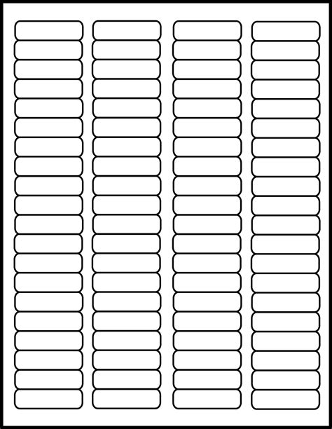 2.5 x 1 label template uses