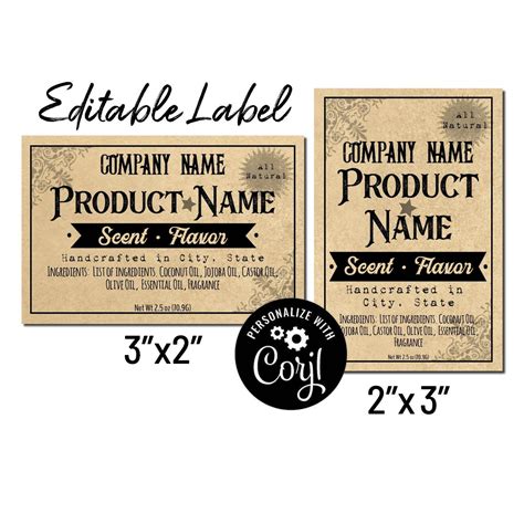 2x3 Label Template Designs