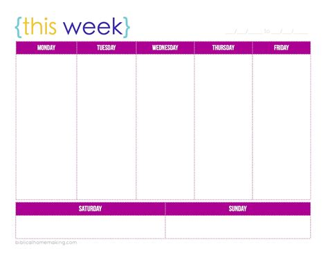 3 Week Schedule Template for Digital Marketers