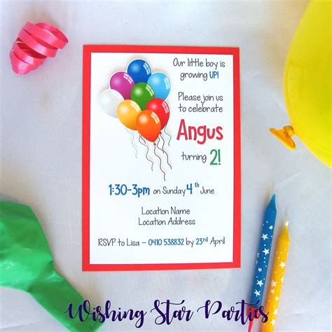 3D Birthday Invitations