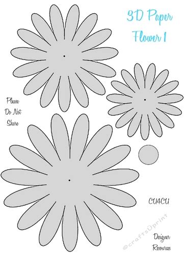 3D flower templates benefits