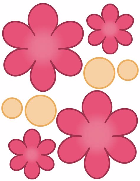 3D flower templates for card making