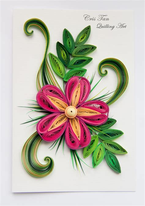 3D flower templates for quilling