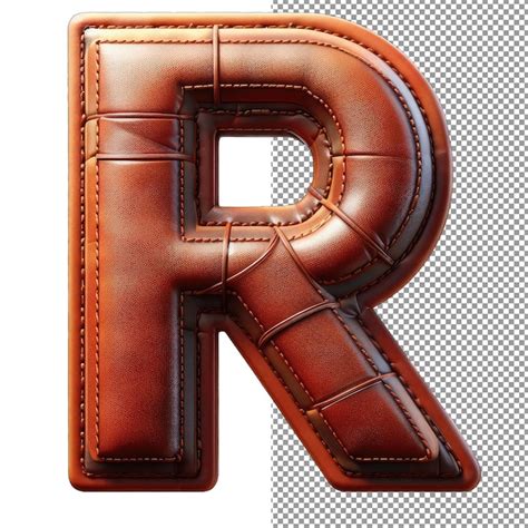 3D leather letters