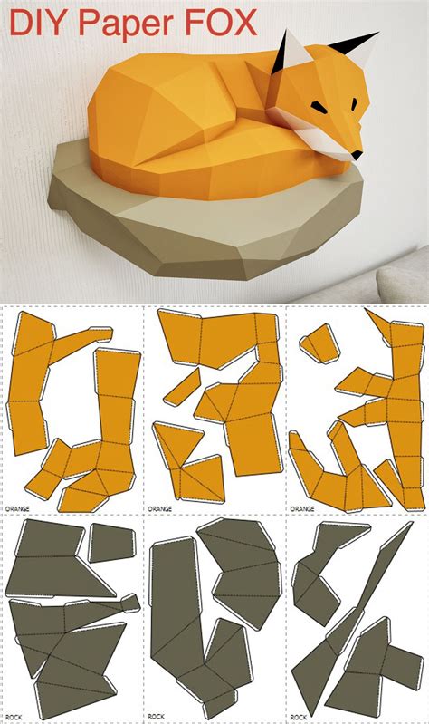 3D paper templates