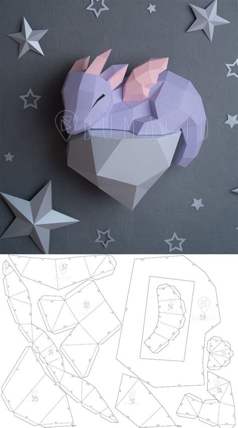 3D paper templates inspiration