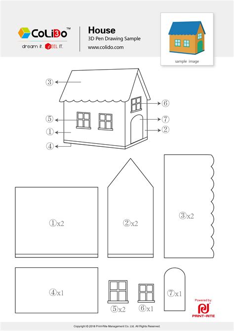 3D Pen Printable Templates for Crafts