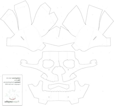 3D Skull Template 1