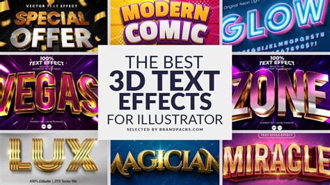 3D Text Effect Examples 2