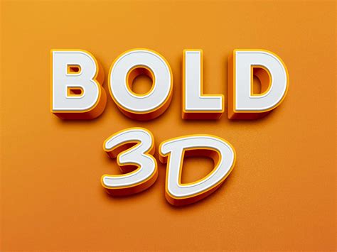 3D Text Effect Inspiration 2