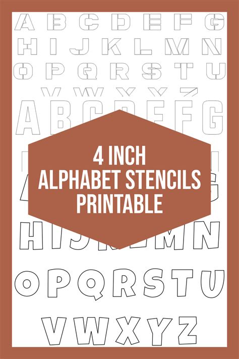 4 inch printable letters template benefits