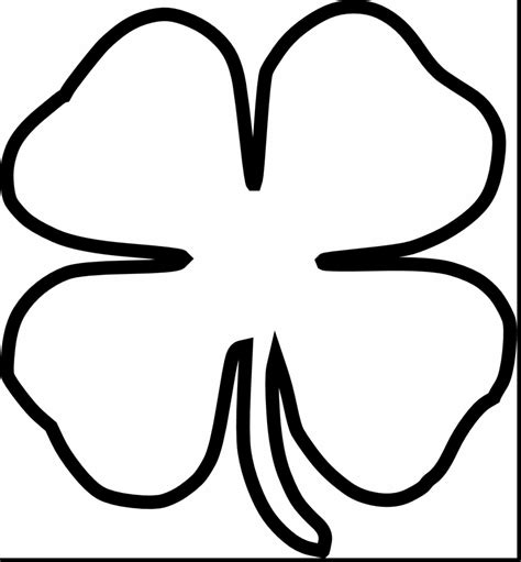 4-leaf clover template