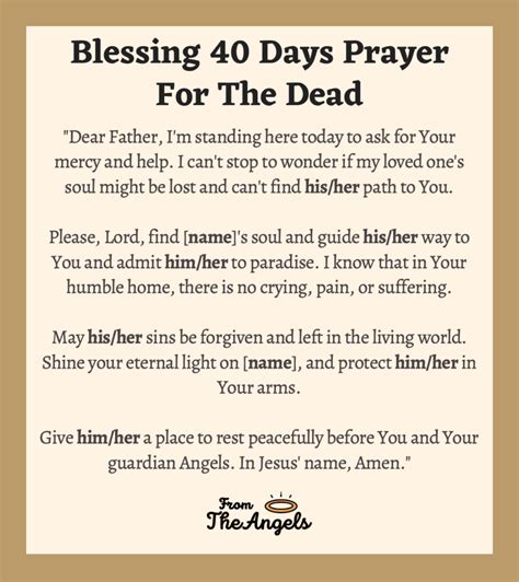 40 Days Prayer for the Departed