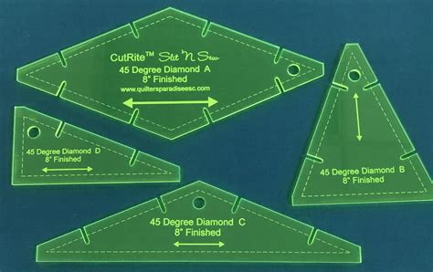 45-degree diamond quilt template introduction