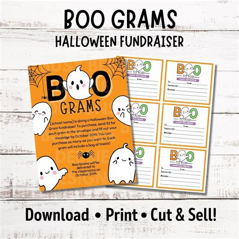 5 Boo Grams Printables