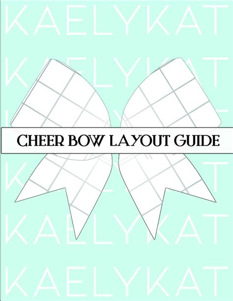 5 Cheer Bow Templates