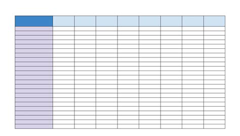 5 Free Blank Spreadsheet Options