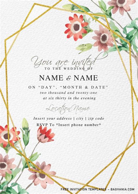 5 Free Bridal Templates