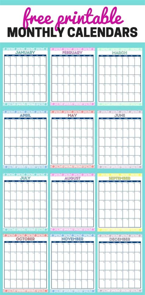 5 Free Calendar Print Options