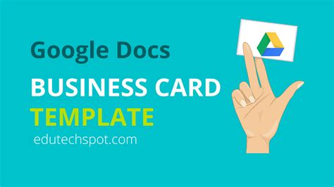 5 Google Docs business card templates