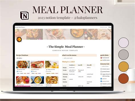 5 Notion Meal Plan Tips