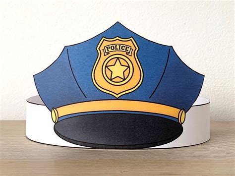 5 Police Hat Printables