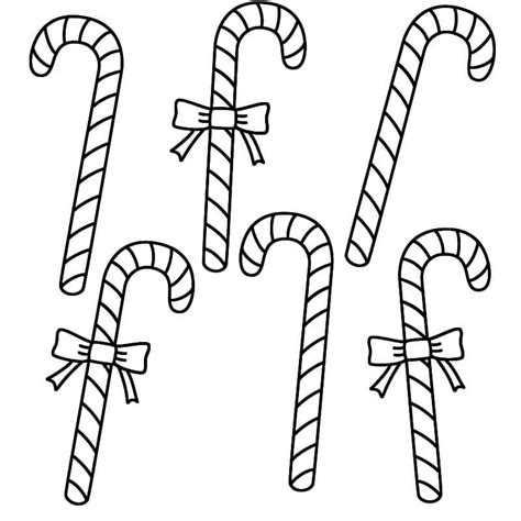 5 Candy Cane Coloring Pages to Try