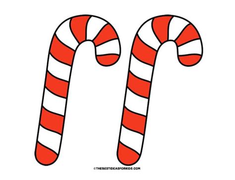 5 Candy Cane Templates