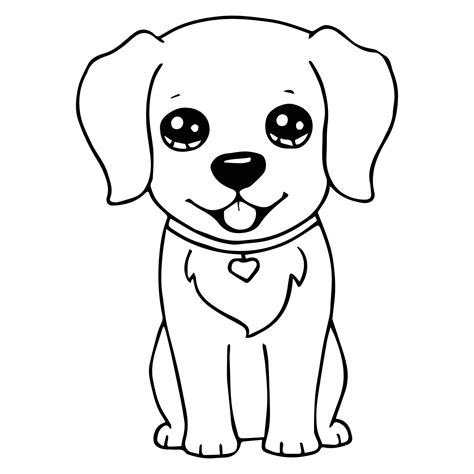 5 cute dog coloring pages