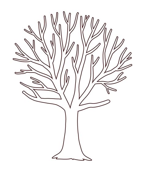 5 Free Bare Tree Templates