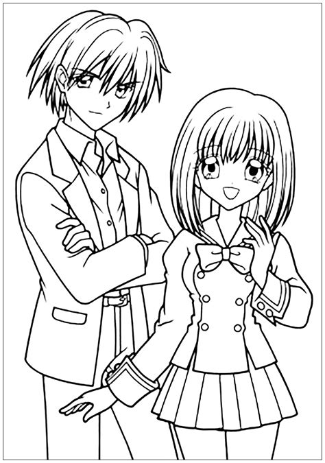 5 free manga coloring pages