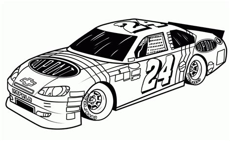 5 Free Race Car Coloring Pages