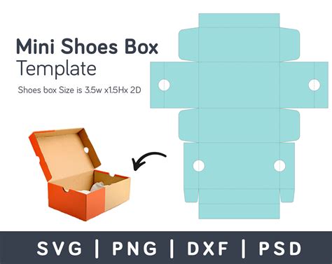 5 free shoe box templates