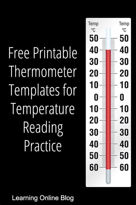 5 Free Thermometer Templates