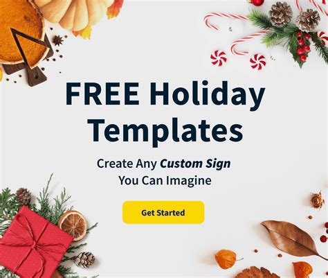 5 Holiday Sign Templates