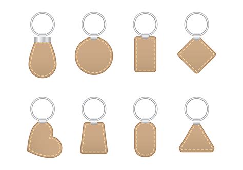 5 leather keychain templates