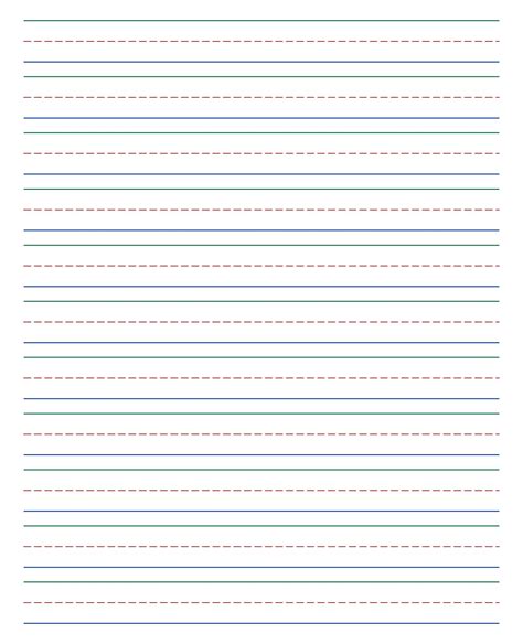 5-lined paper template advantages