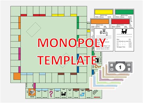 5 Monopoly Board Templates