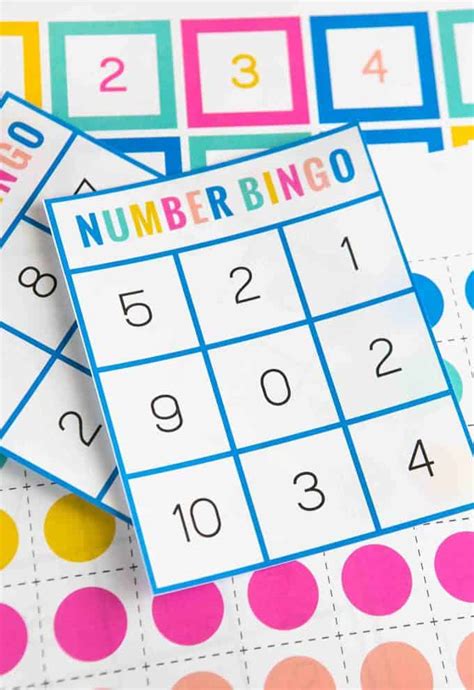 5 Number Bingo Games for Kids