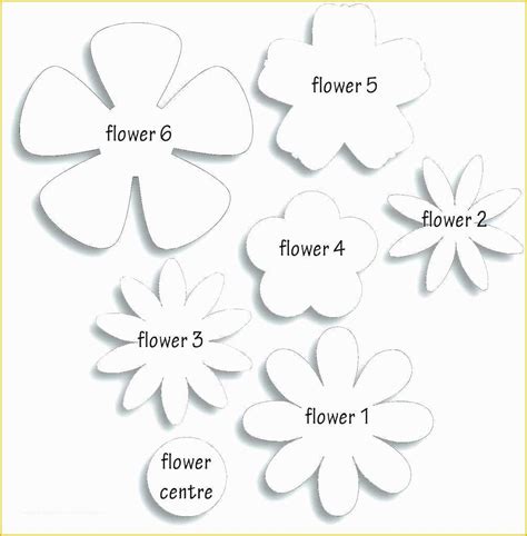 5 petal template creations