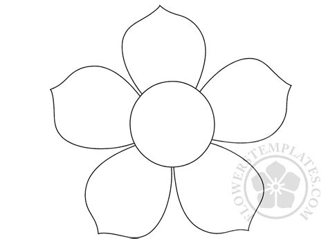 5 petal template designs