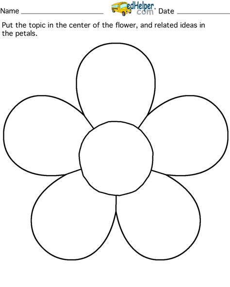 5 Petal Template Example 7